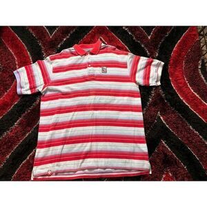 Vintage Coogi Australia‎ Colorful Striped Polo Embroidered Shirt Men's Sz 4XL